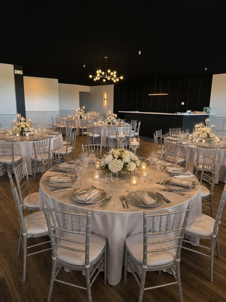 Banquet hall event setup